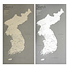 韓国地図10枚セット
