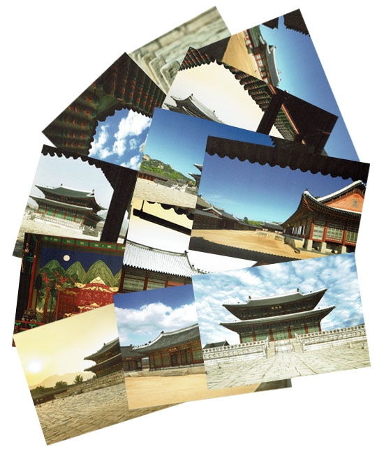 韓国伝統　フォト葉書セット（景福宮）