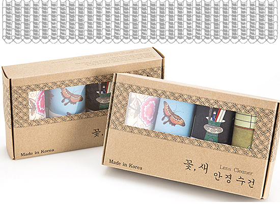 韓国伝統民画　レンズクリーナー　4枚セット