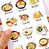 韓国　食べ物　フリーカット　ステッカー