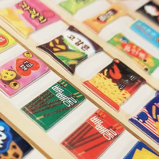 韓国 コンビニ もこもこ ステッカー