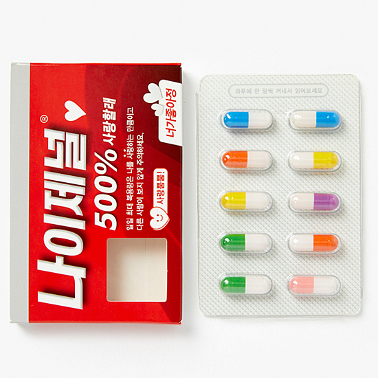 韓国 パロディ カプセル 手紙 BOX