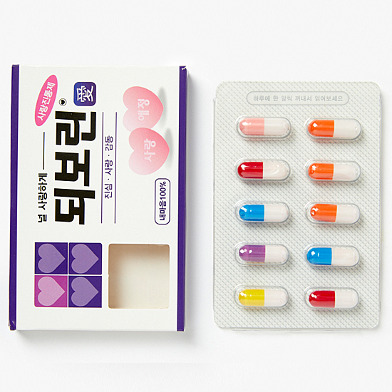 韓国 パロディ カプセル 手紙 BOX